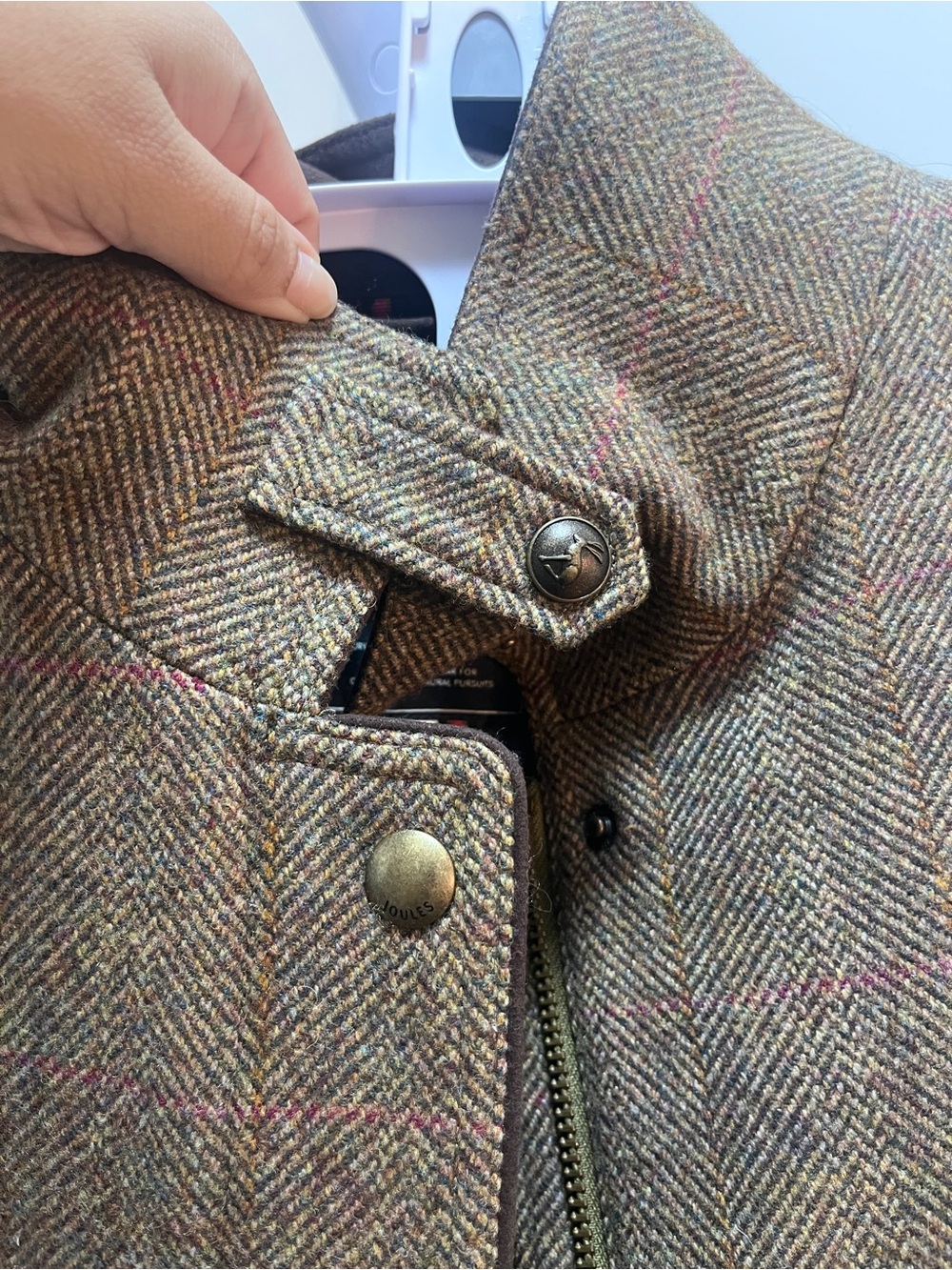 Joules Brown Herringbone Field Jacket | NWOT - Picture 5 of 8